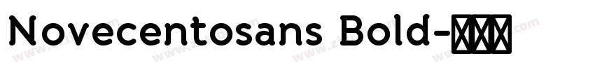 Novecentosans Bold字体转换